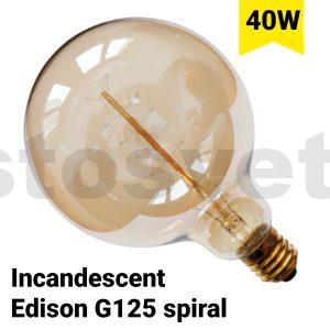 Sijalica Edison G125 spirala 40w