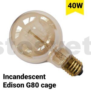 Sijalica Edison G80 kavez 40w