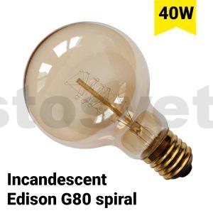 Sijalica Edison G80 spirala 40w