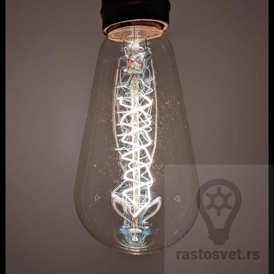 Sijalica Edison ST64 spirala 40w - Image 2